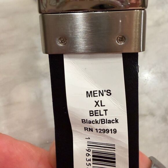 Walter Hagen reversible golf belt black crocodile print leather size XL NWT - Picture 4 of 5